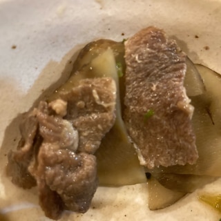 菊芋と牛肉の炒め煮